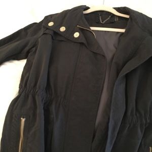 Black Anorak Jacket with gold accents